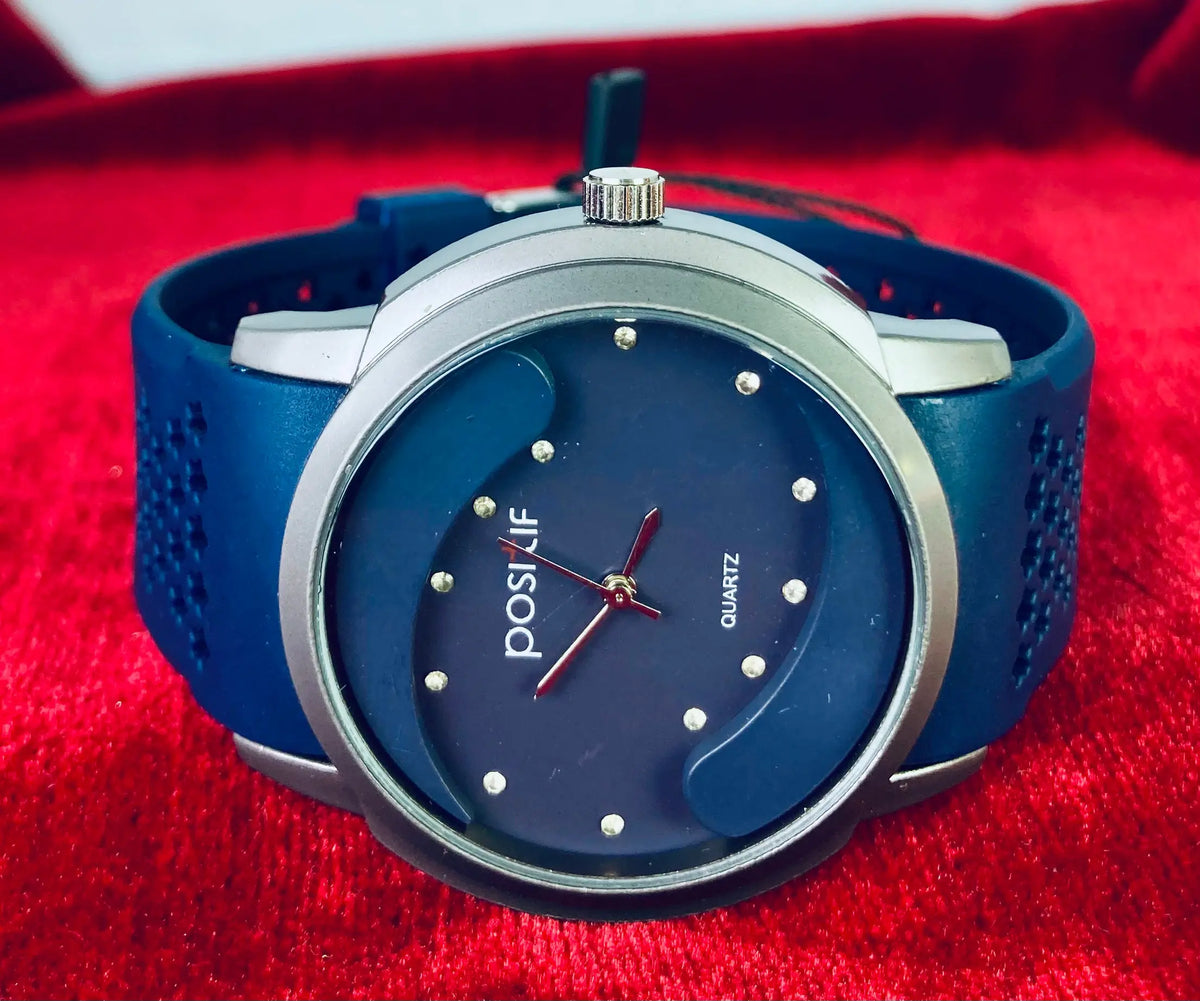 Positif Blue Watch with Stylish Fragrance and Strap – Unique & Elegant Akun Treasures